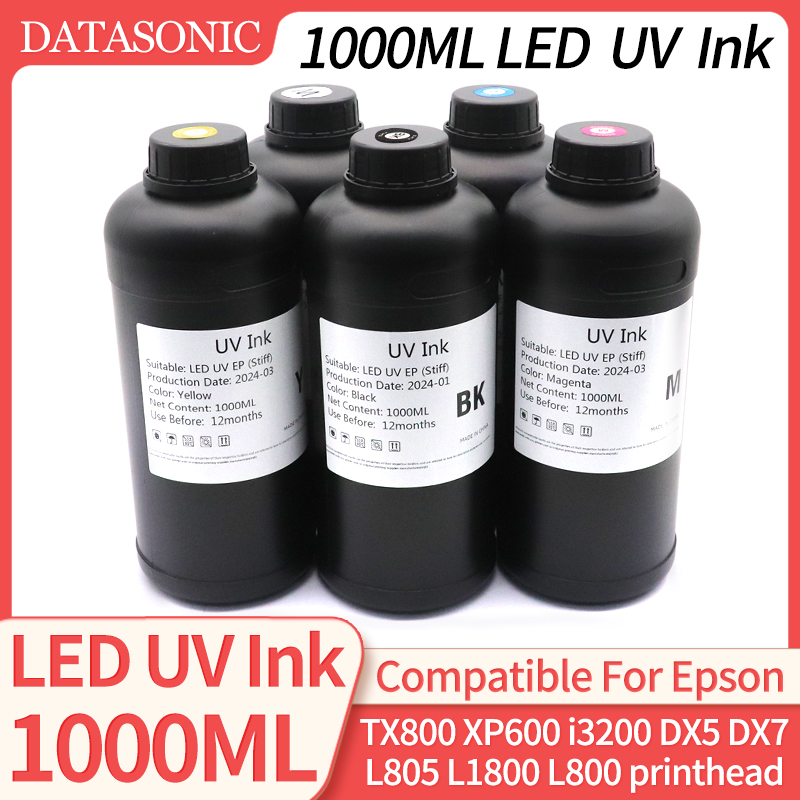 Uv Flatbed Printer - 1000ML LED UV Ink For TX800