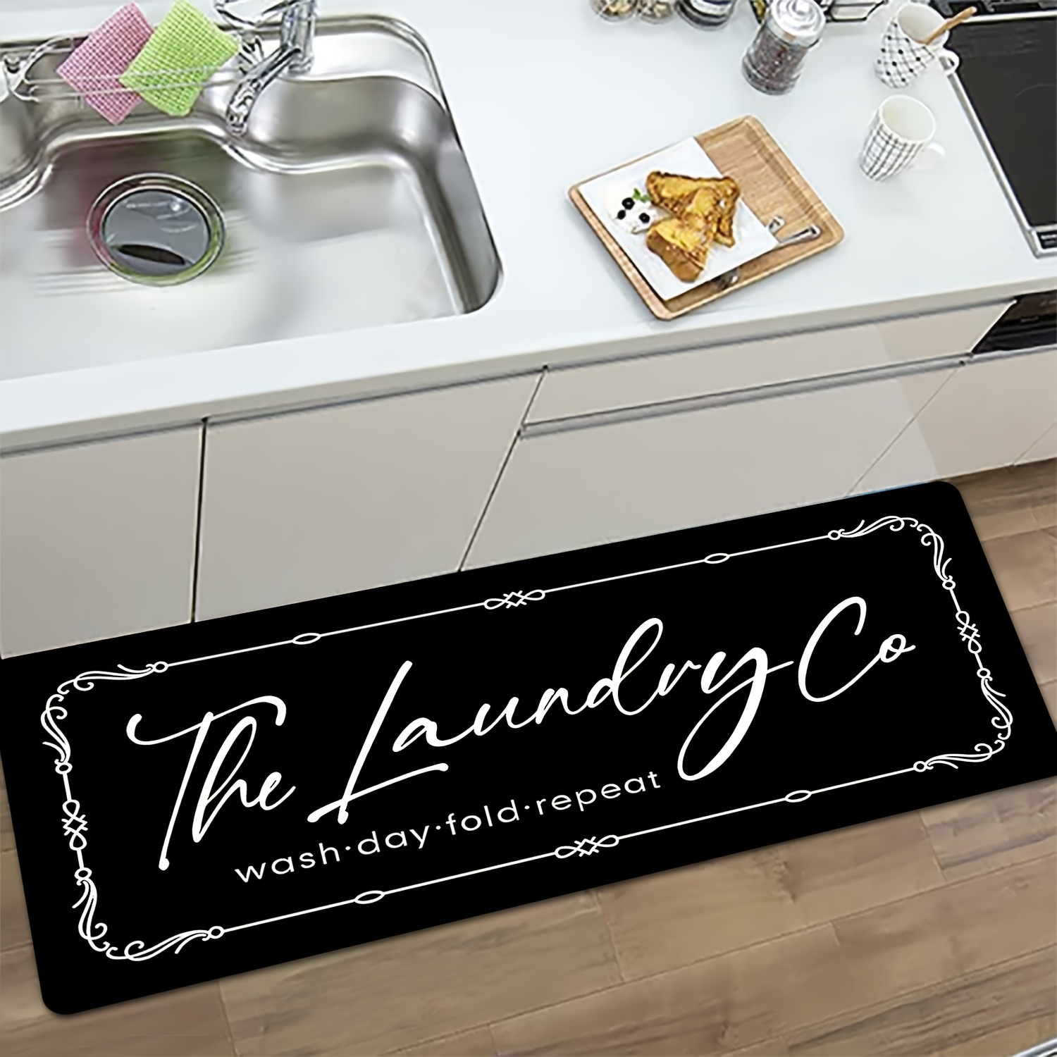 Vintage Scroll Border Laundry  - огляд і ціна Commercial Printing Co