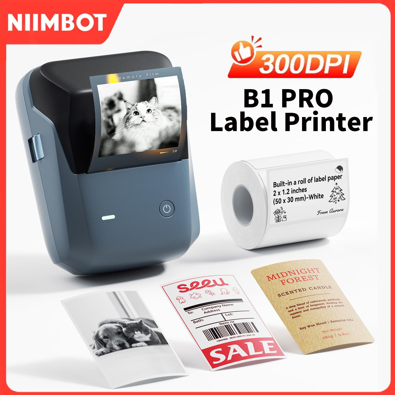 Niimbot B1/B1PRO Label Printer - огляд і ціна Commercial Printing Dpi
