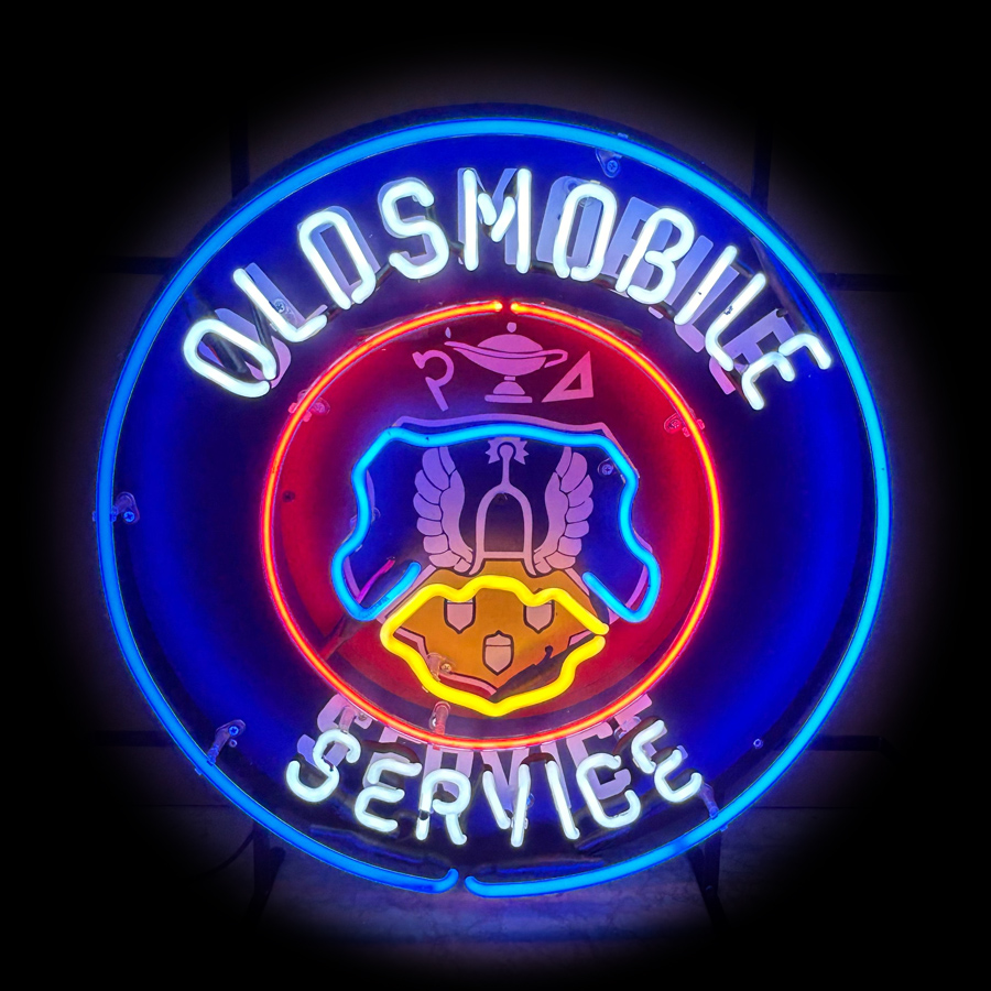 Oldsmobil Gas Oil Neon Light S - огляд і ціна Commercial Printing Icon