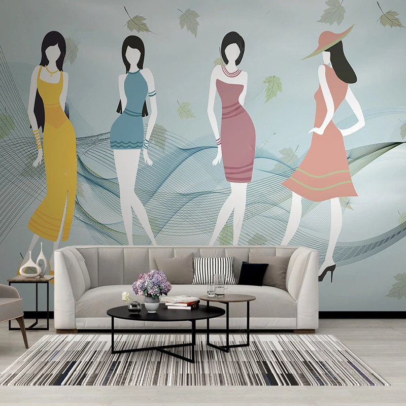 Custom Mural Modern fFresh Sho - огляд і ціна Commercial Wallpaper Printing