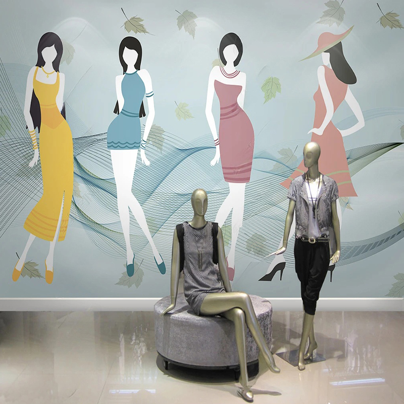 Custom Mural Modern fFresh Sho - огляд і ціна Commercial Wallpaper Printing