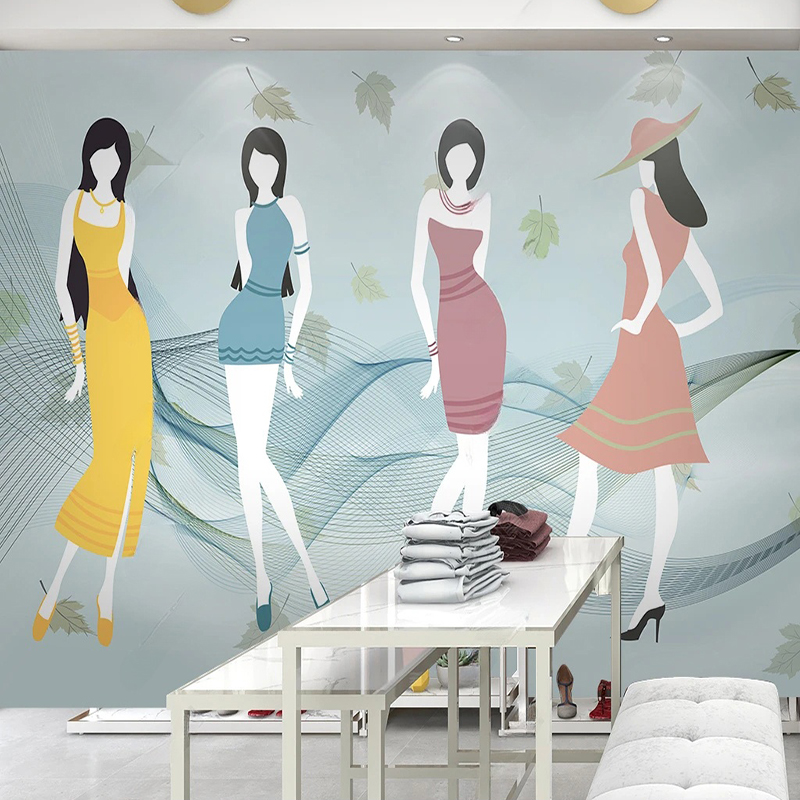 Custom Mural Modern fFresh Sho - огляд і ціна Commercial Wallpaper Printing