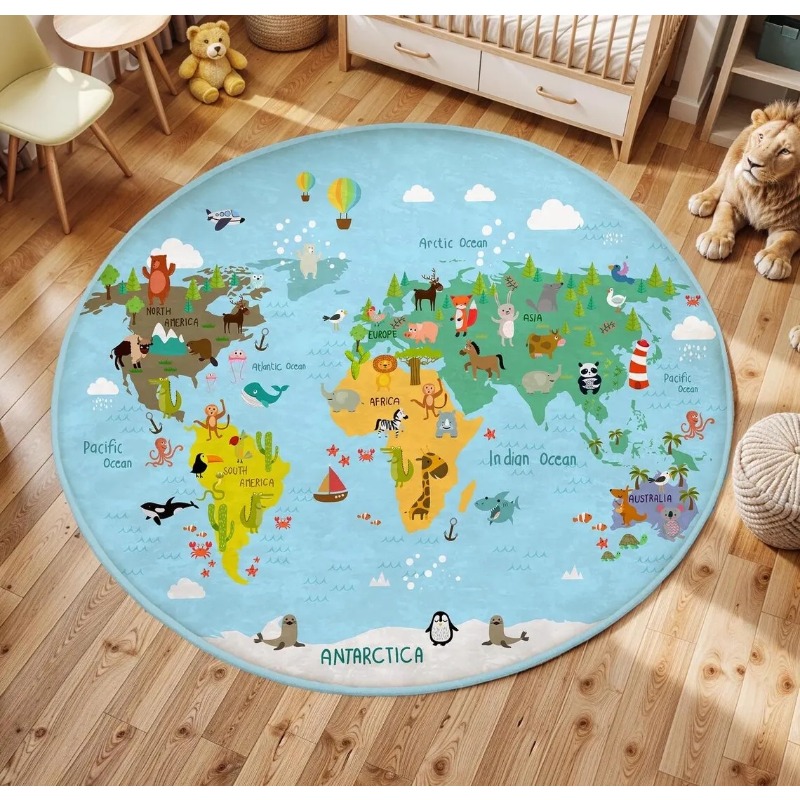  Play Round Floor Mat Animal W - огляд і ціна Wholesale Commercial Printing