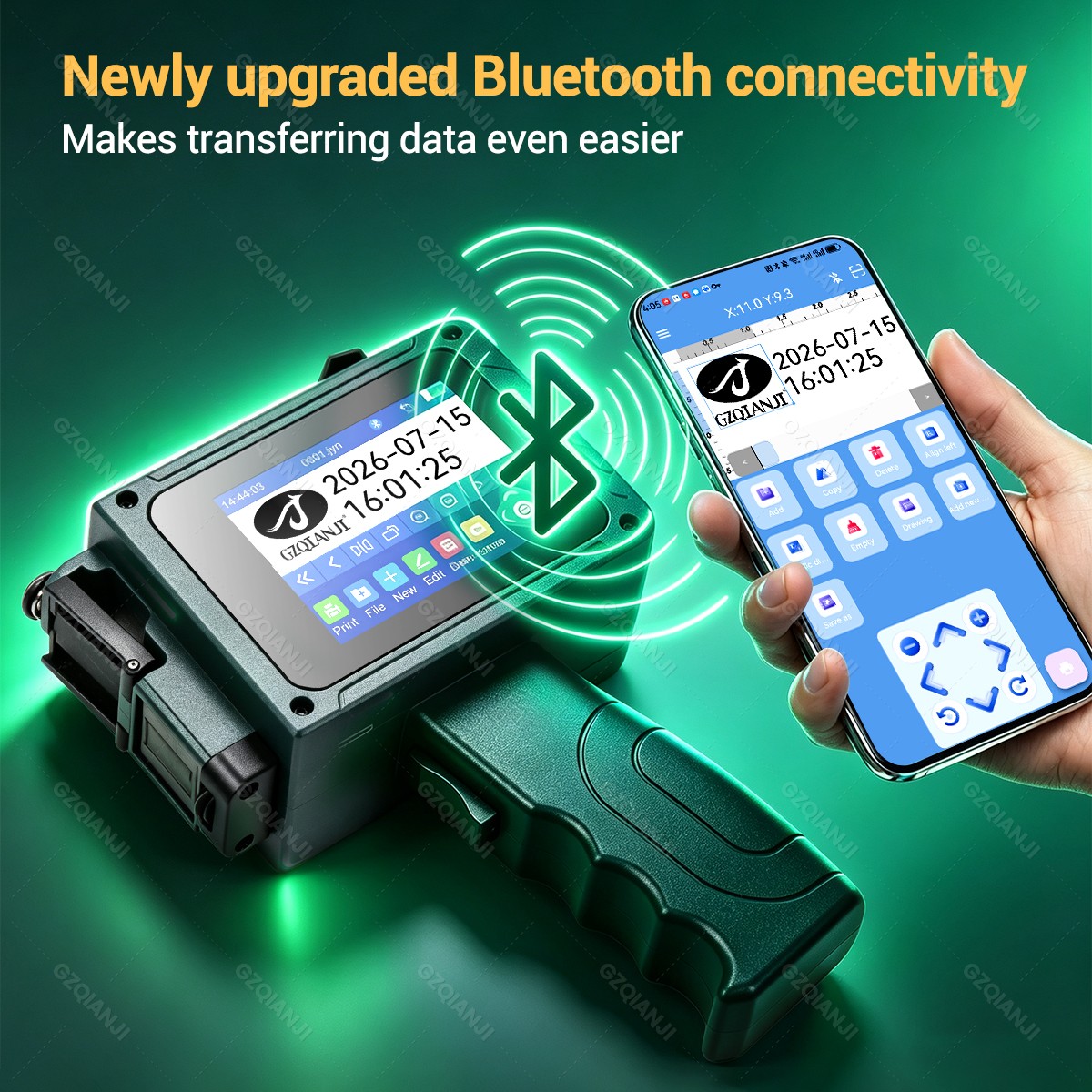 Bluetooth 12.7mm Mini Inkjet P - огляд і ціна Commercial Printing Logo