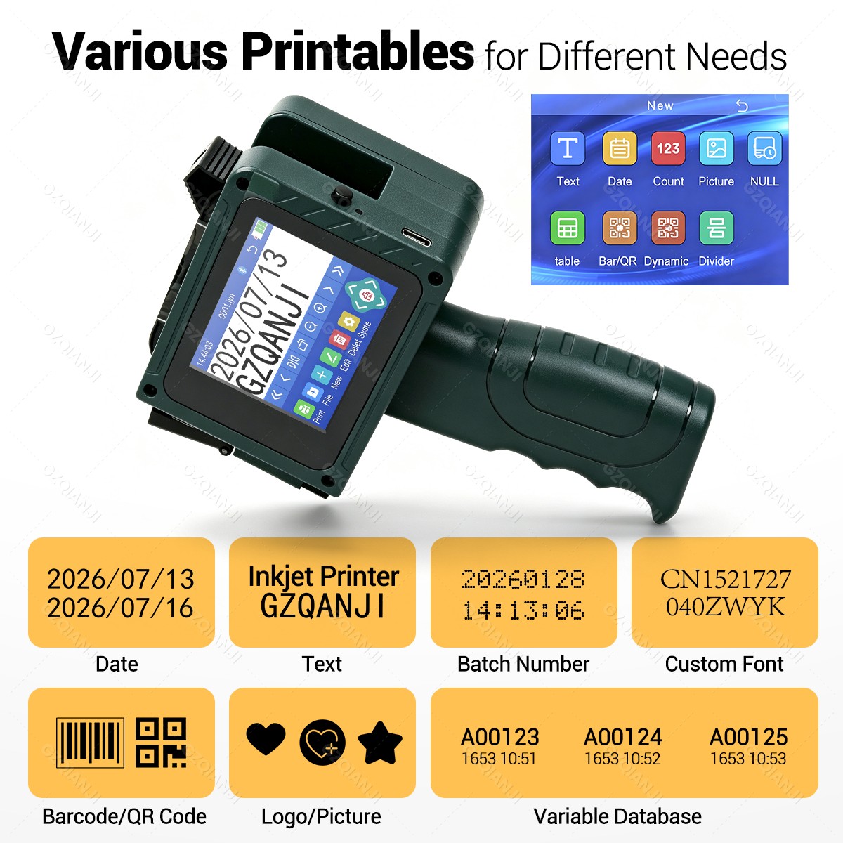 Bluetooth 12.7mm Mini Inkjet P - огляд і ціна Commercial Printing Logo