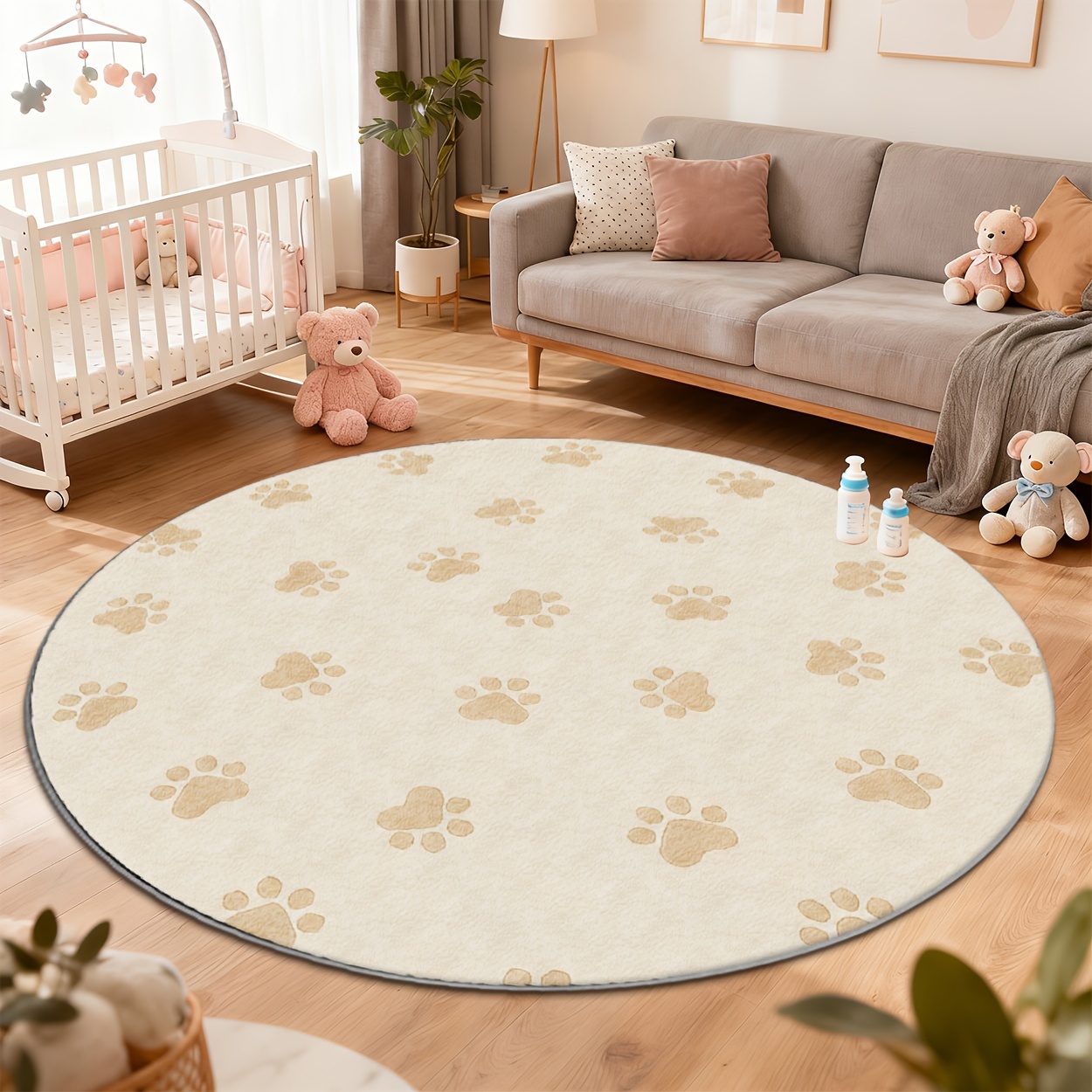Modern cute paw print round fl - огляд і ціна Wholesale Commercial Printing