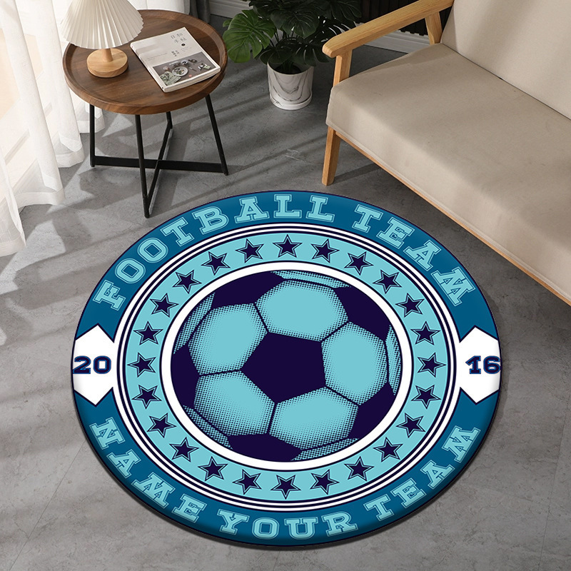 Soccer Theme Round Carpet Spor - огляд і ціна Wholesale Commercial Printing