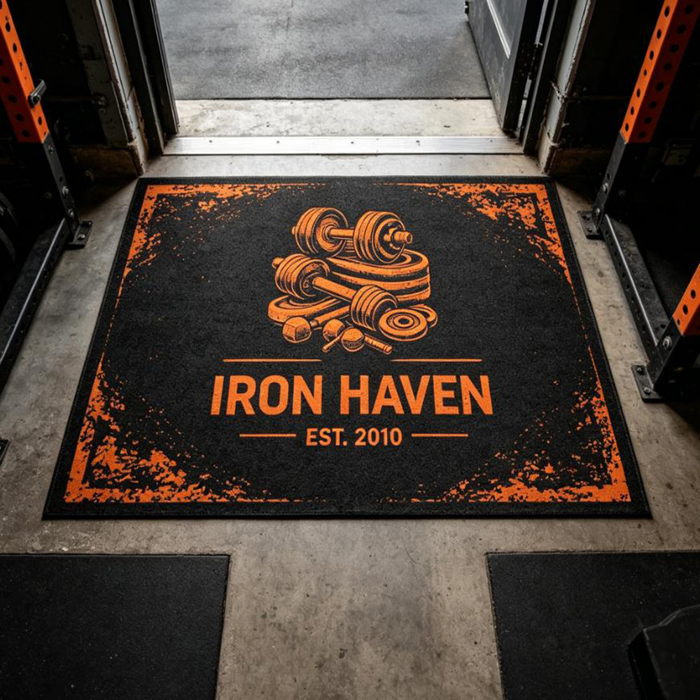 Rug gym custom logo print wate - огляд і ціна Commercial Printing Logo