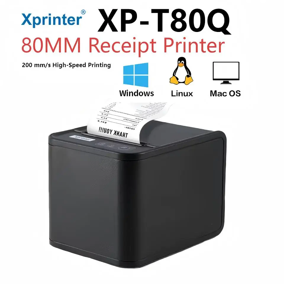 XP-T80 Restaurant Thermal Rece - огляд і ціна Commercial Printing Dpi
